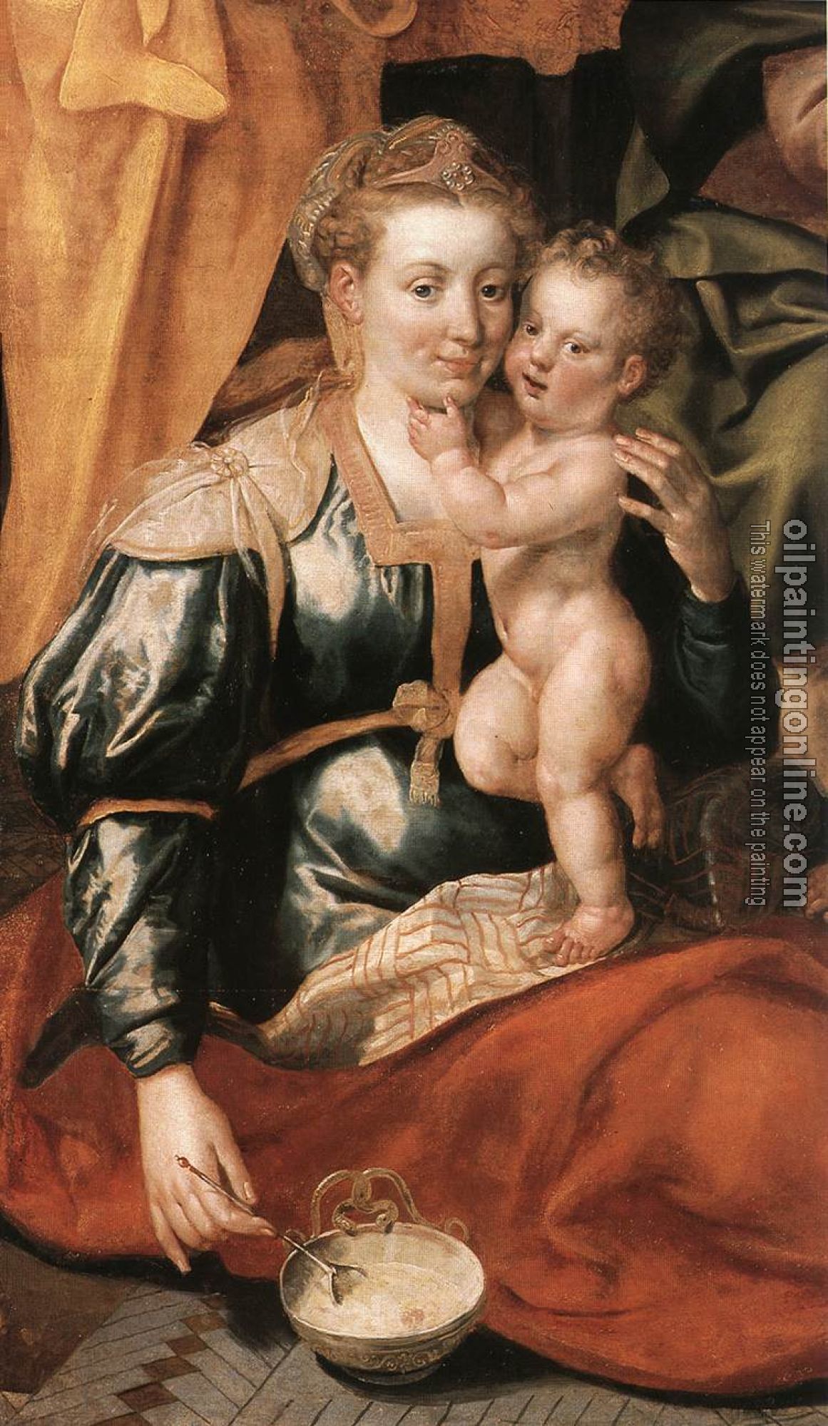 Vos, Marten de - The Family of St Anne, detail